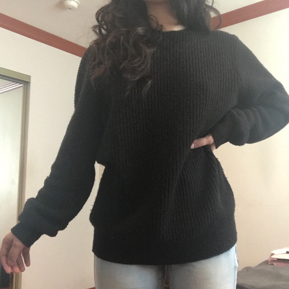 All Saints Black Knit Sweater